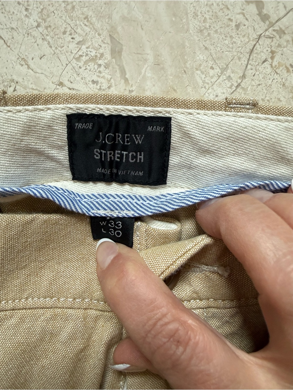 J. Crew Men's Light Khaki Chino Pants - Picture 2 of 3